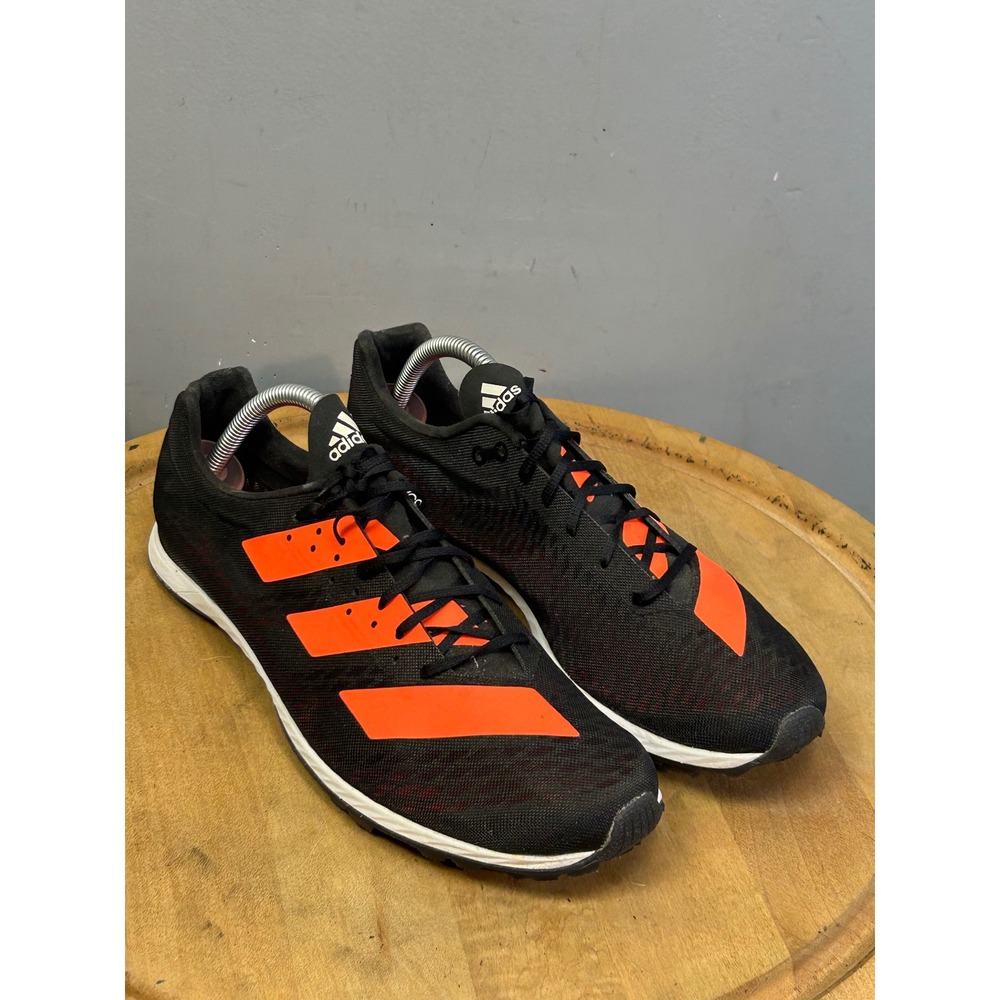 Adidas Adizero XCS Mens 10.5‎ Black Orange Cross Country Running Spikes Track